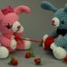 CUSTOM Tuggin' At My Heartstrings - Valentine's Day "Antigurumi" amigurumi figure