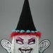 Clown Box crocheted painting/sculpture - PRICE REDUCED