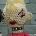 The Odd Couple - (Ready to ship) punk girl and goth boy couple "antigurumi" amigurumi