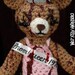 Carrie Bear - CUSTOM crocheted "antigurumi" Prom Queen