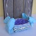 Embellished Easter Basket Purple and Turquoise Easter Basket for Children