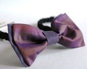 Bow Tie Silk Lilac - Handmade Man Accessories- OOAK Ready To Ship