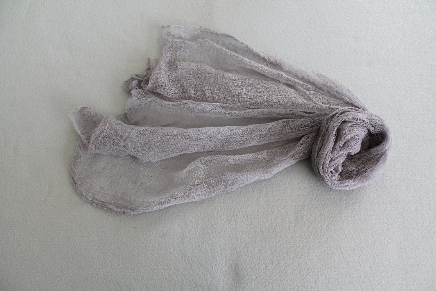 Hand Dyed Cheesecloth Wrap Gray Great Photo Prop on SALE - cuteittybitty