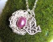 Mama Love Nest Necklace Mom-to-be Mother of One Birds Necklace Jewelry Silver Bird Necklace Mother Daugter Gift