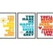 You are my sunshine SET OF THREE 13x19