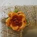 Burlap wrapped letter F - monogram, wedding decoration, cake topper, table centerpiece, photography prop