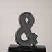 Ampersand Sign with Black and White Polka Dots - & Sign - Wedding Decoration, Table Centerpiece, Photography Prop