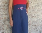Upcycled Atlanta Braves Gameday Dress Size M