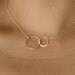 Forever Linked Together Circles Pendant Necklace in Sterling Silver, wedding, bridesmaid gift, entwined, interlocking circles
