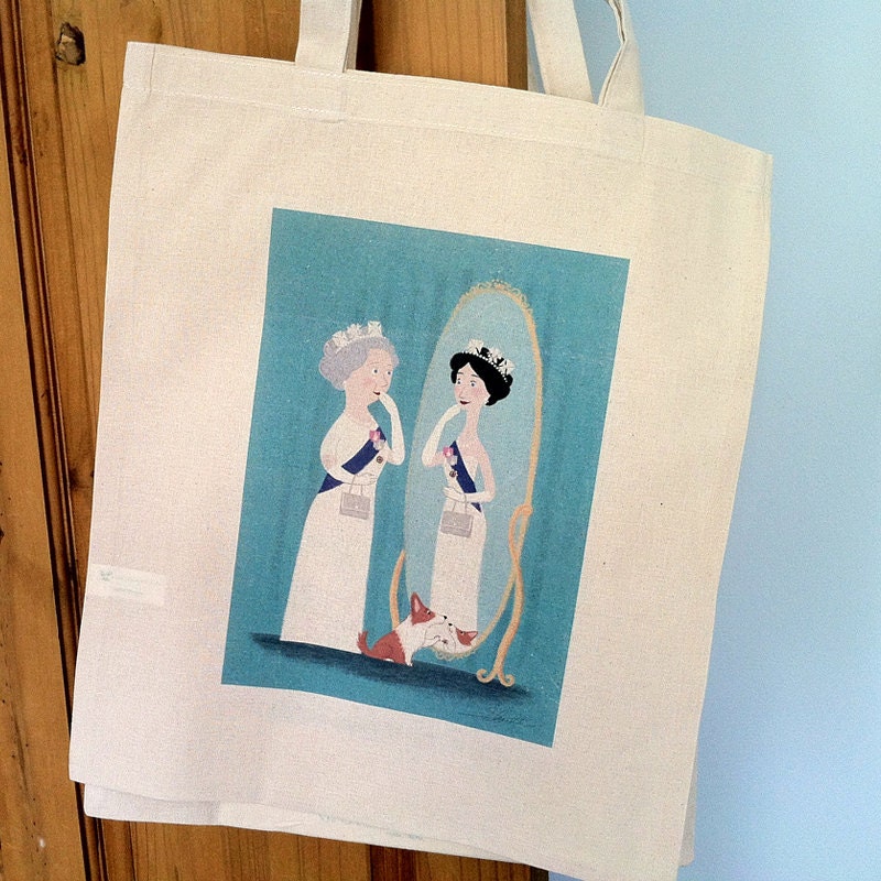 Queen Reflection Diamond Jubilee tote bag