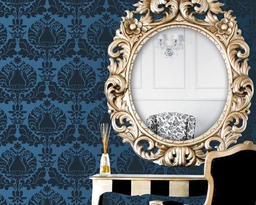 Wall Stencil Small Corsini Damask Stencil for Wall Decor and More