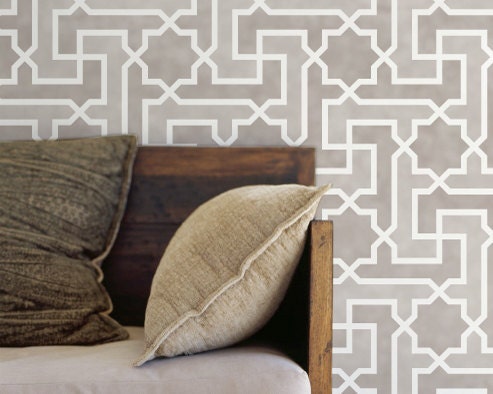 wall stencils are exciting again - Design Post Interiors