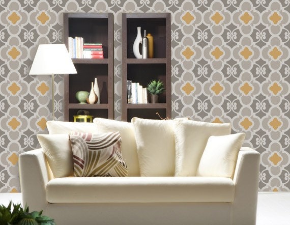 Moroccan Wall Decor Stencil Chez Ali Allover Stencil for Wall Decor
