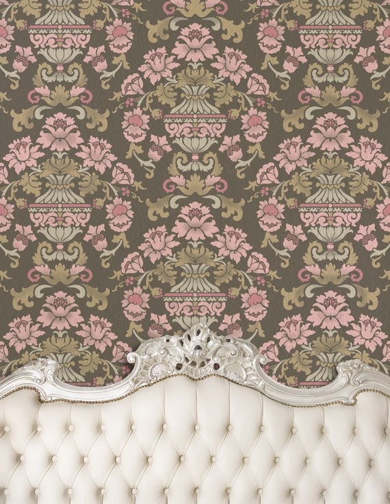 Wall Stencil Encantada Damask Allover Stencil for Wall Decor and More
