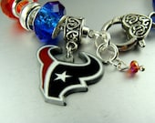 Houston Texans NFL Official License charm Chain European bead Charm Bracelets
