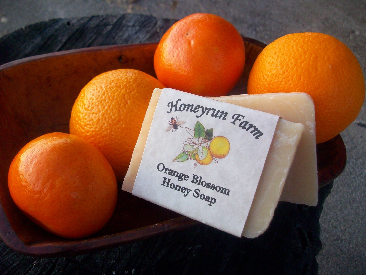 Orange Blossom Honey Soap - natural soap made with honey and beeswax