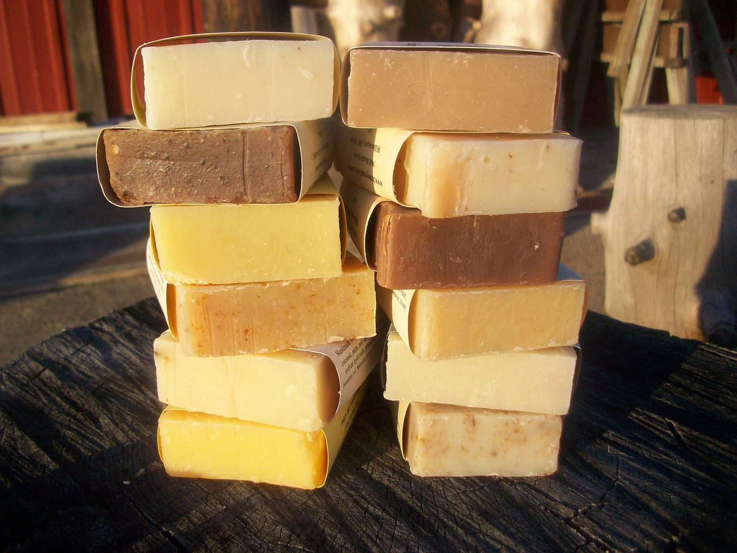 FREE SHIPPING Etsy - Handcrafted Soap made with honey and beeswax, any twelve soaps from our shop