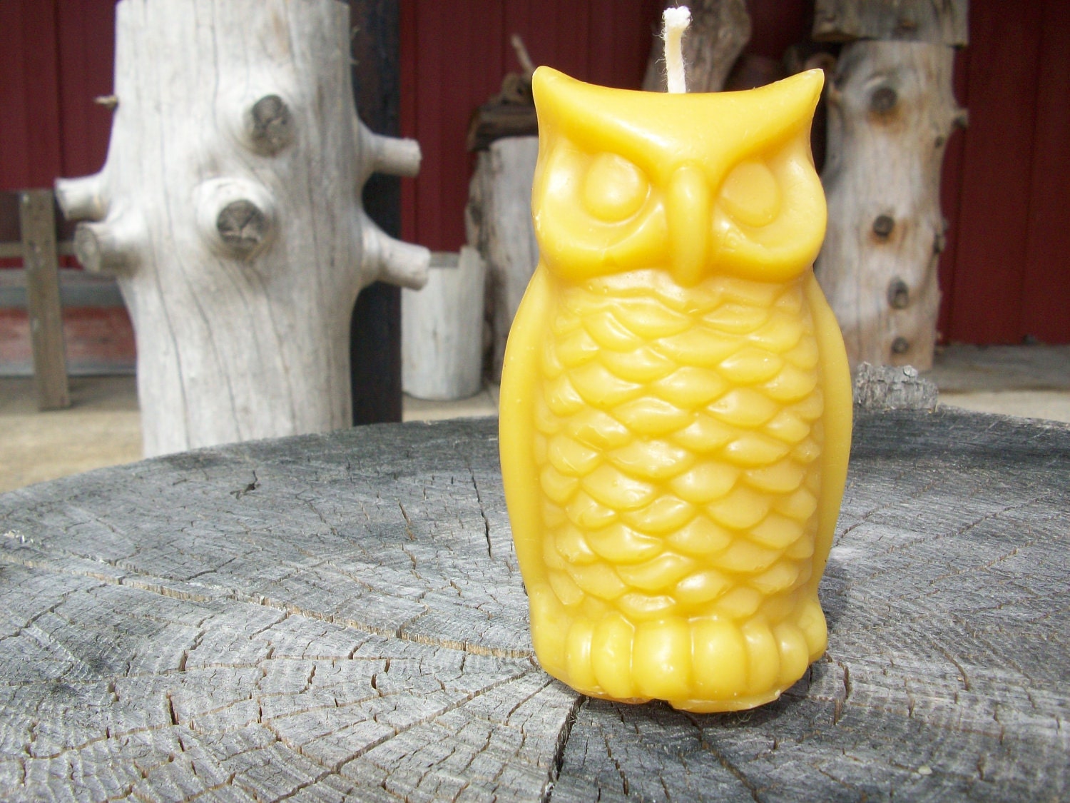 Beeswax Candle- Owl shaped