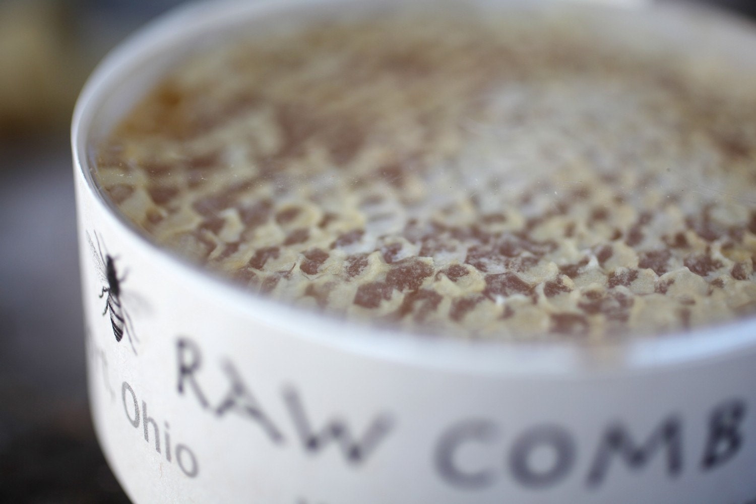 Pure raw comb honey - straight from the beehive