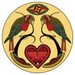 Double Distelfink Hex Sign Print
