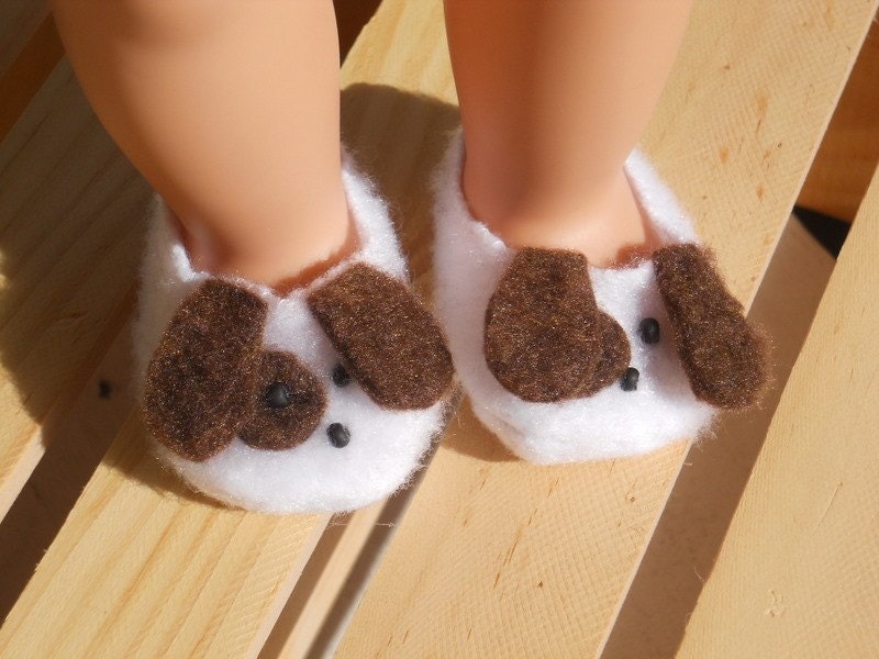 18 inch Doll Clothes fits American Girl Puppy Dog Slippers
