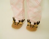 18 inch Doll Clothes fits American Girl Reindeer Slippers