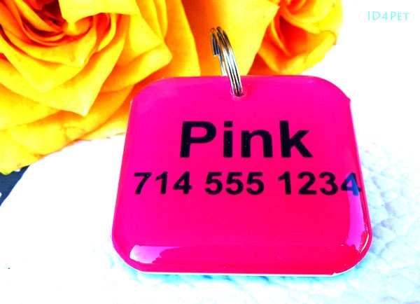 Custom Pet Tags Caution Cant Control My Licker by ID4Pet