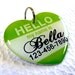 Dog Tag Pet Tag Custom Name Tag Hello My Name Is Heart Shape by ID4Pet