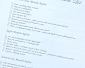 Printable Destination Wedding Planner and Organizer - templates, checklists, charts, calendar - Everything you need to plan your wedding
