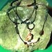 Totem owl necklace, beaded necklace. owl pendant necklace