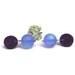 Titanium earrings. Lavender and blue sea glass earrings