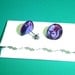 Cool stud earrings. Titanium Stud Earrings. Polymer Clay Earrings. Vampire purple earrings