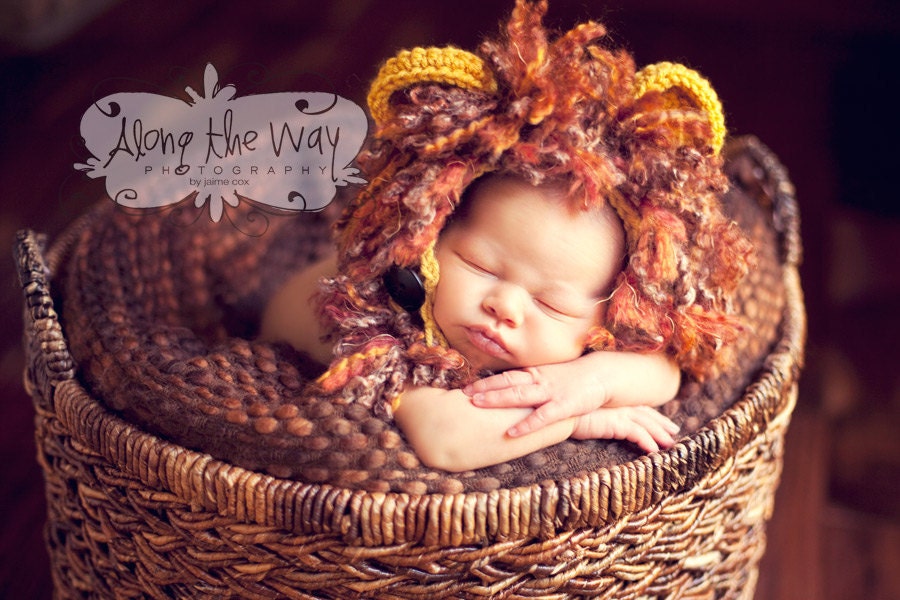 FURocious - Lion Bonnet - Newborn/Baby - Made to Order