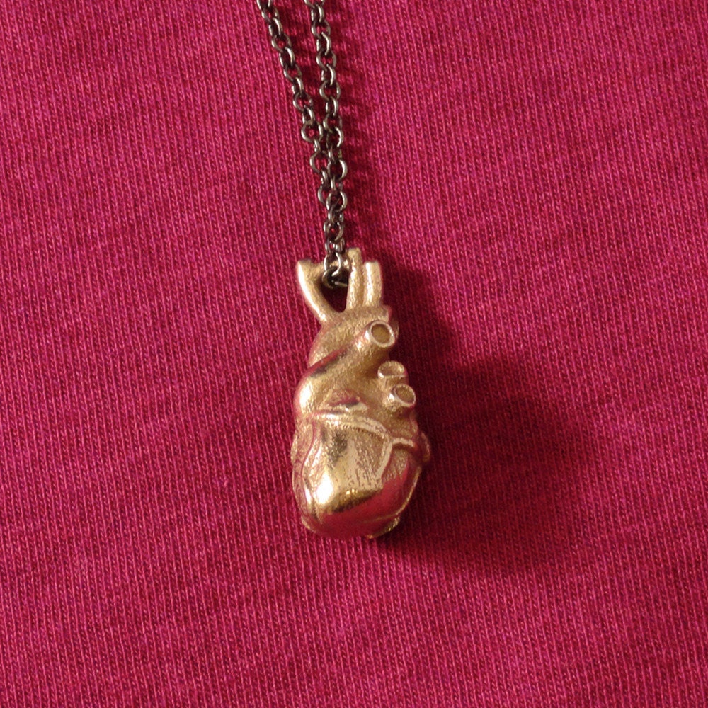 Anatomical Jewelry: Heart Pendant