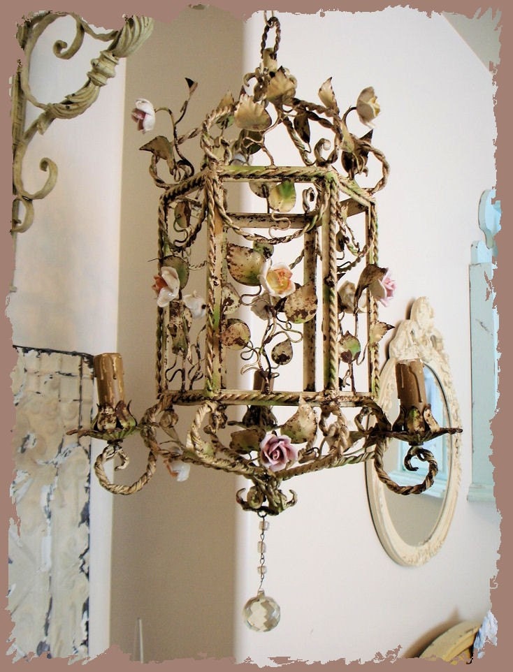 paris flea chandelier