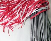 Fairytale Wedding Ribbon Wands 50 Pack in YOUR COLORS (shown in silver, hot pink, and white) Unique ceremony exit idea -Instead of rice