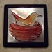 Upcycled Soda Can Art Wall Hanging Bird in Nest Recycled Pop Can