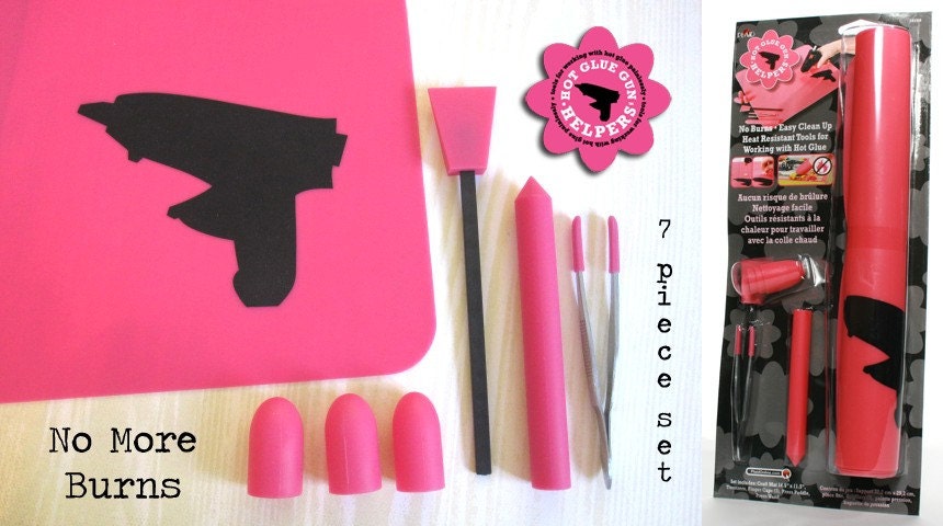 Hot Glue Gun Helpers - 7 Piece Set - No More Burns