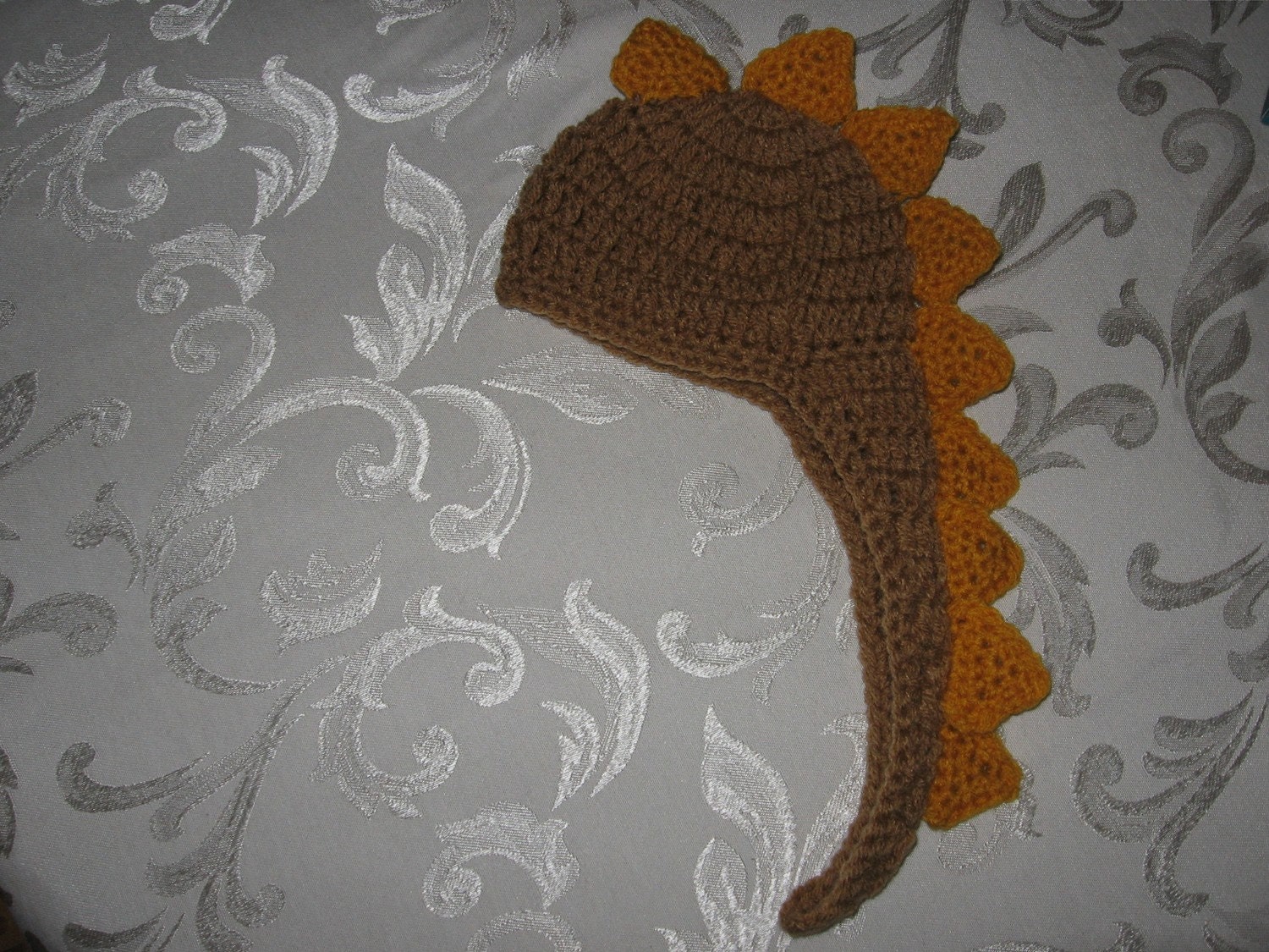 Great Crochet Hat for Photo Prop Is is a Dragon Is it a Dinosaur