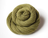 245 yards Organic Merino Fingering Weight Yarn Naturally Dyed Avocado