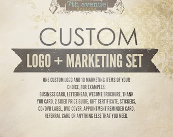 Professional Custom Logo, Watermark and Marketing Set