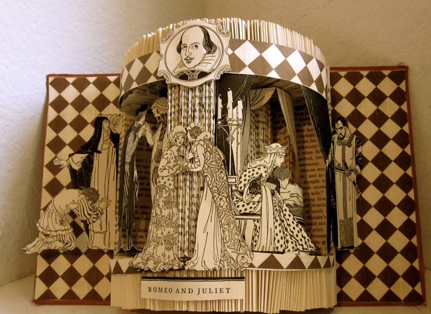 Altered Book Art-Shakespeare's Romeo and Juliet