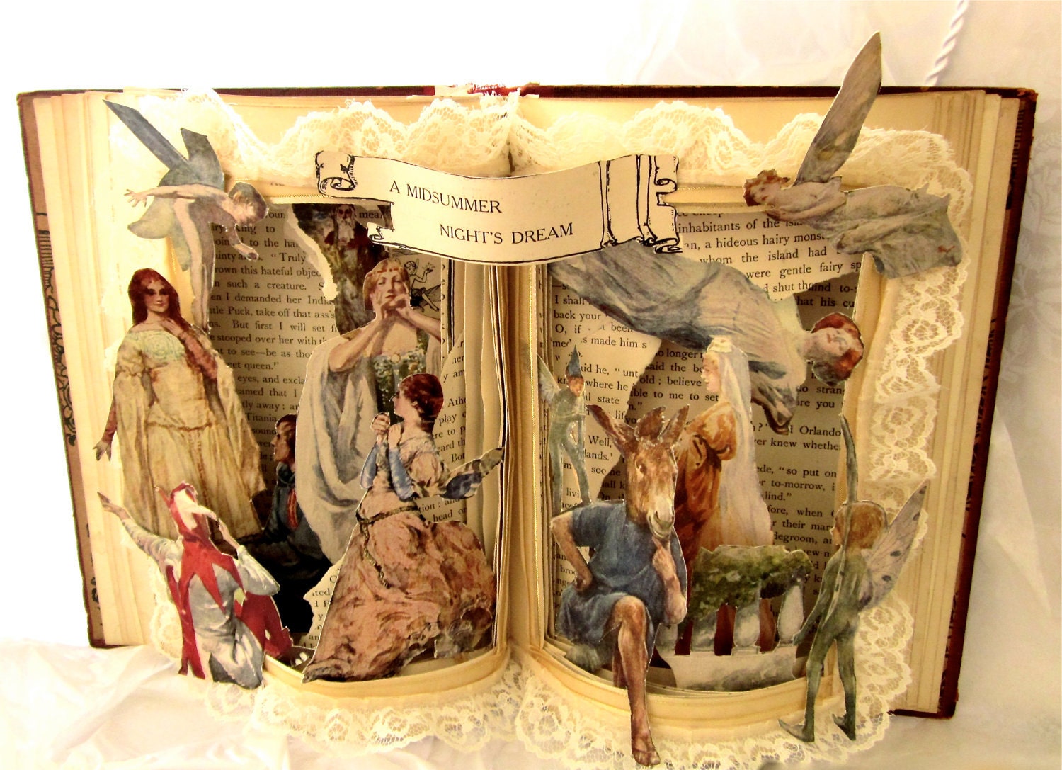 Altered Book-Shakespeare Midsummer Night's Dream