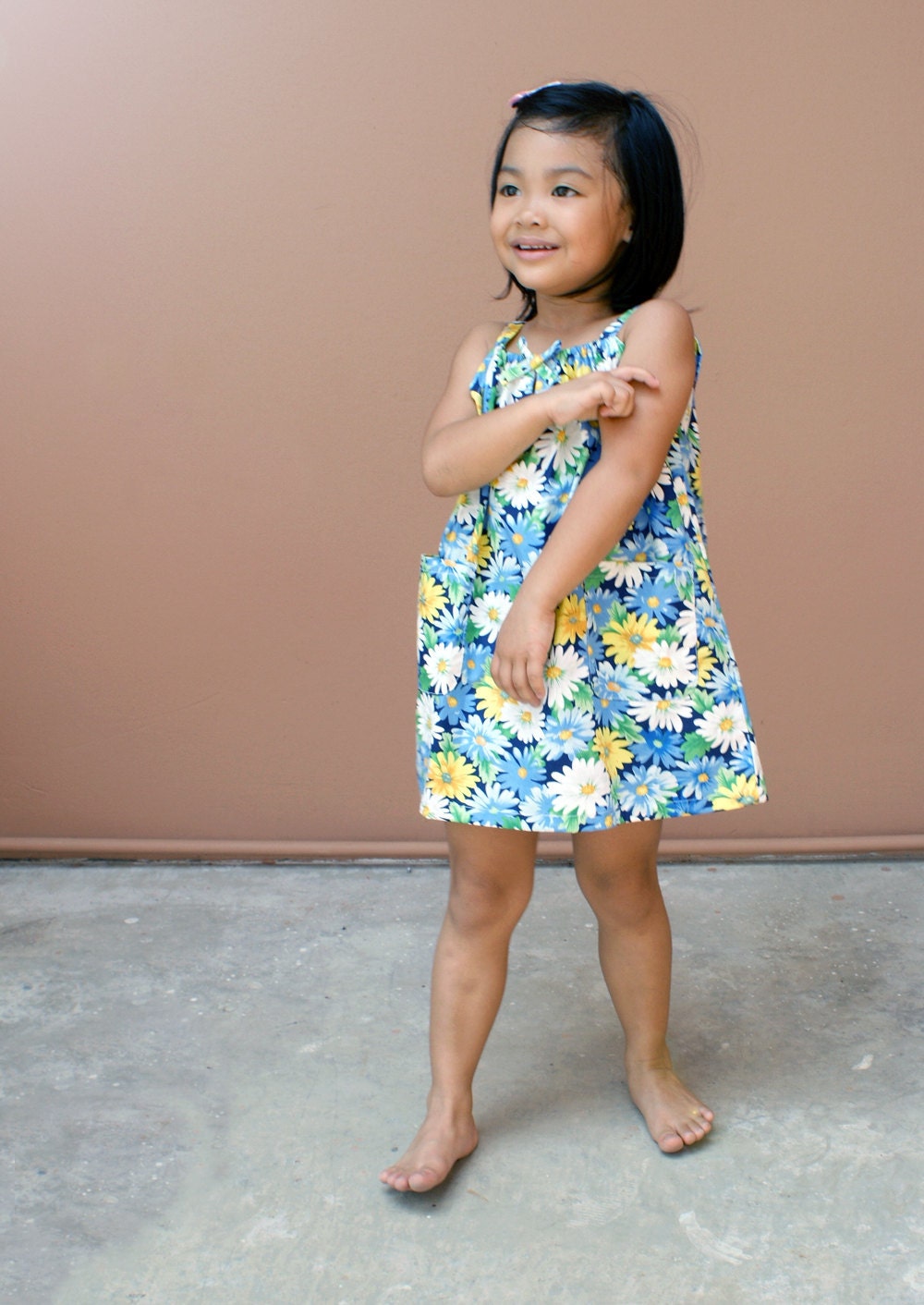 PDF Pattern - Lulu Dress for 12M - 5T and tutorial.