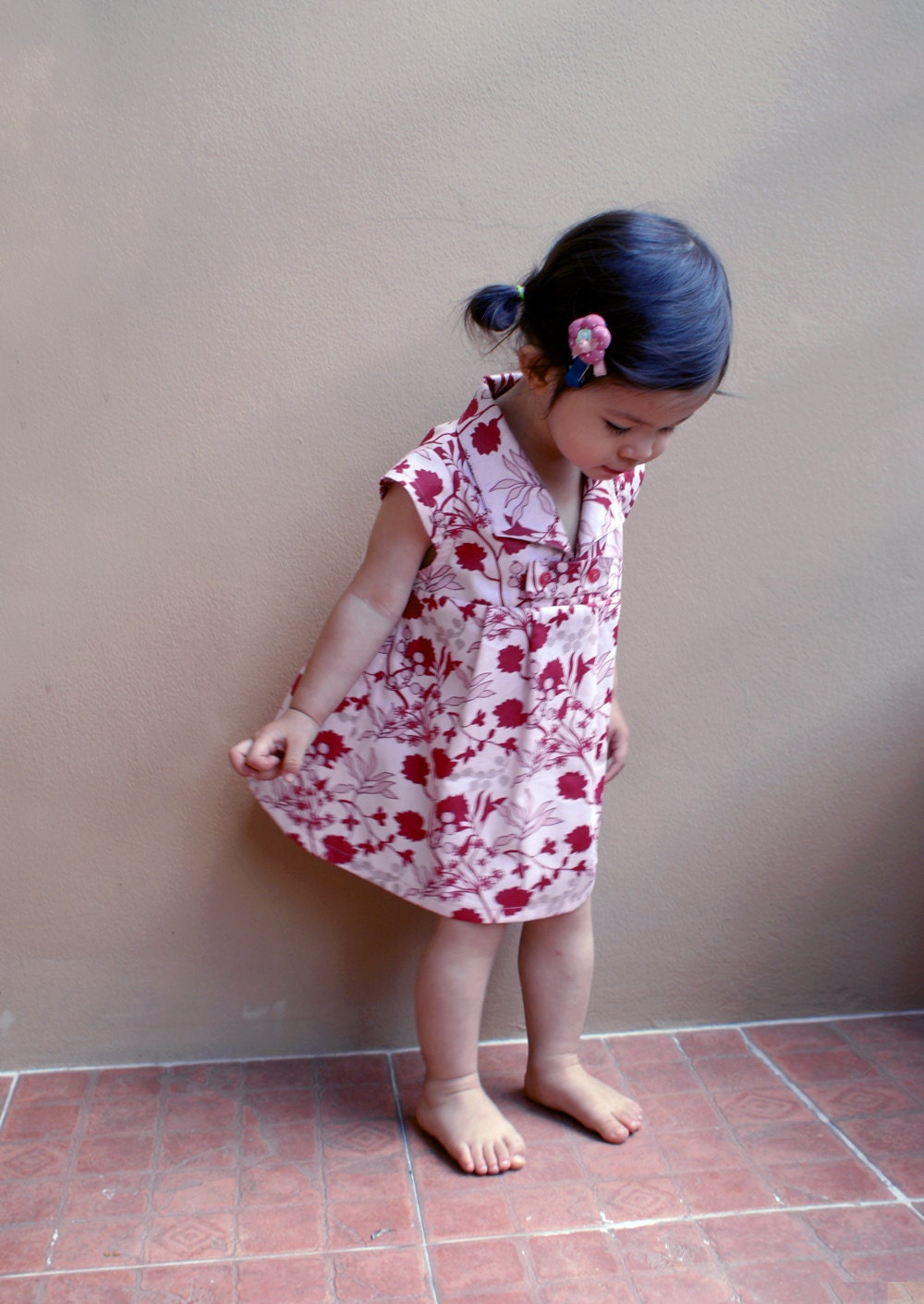 PDF Pattern - Hannah Dress for 12M - 5T and tutorial.