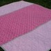 Modern Baby Girls Quilt in Pink, Purple & Gray w/ FREE U.S Shipping