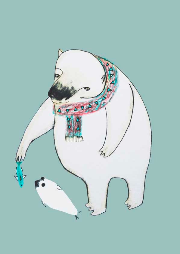 Baby Wall decor. Friends. limited edition art print for baby nursery room.