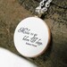 Inspiring Poetry Quote Art Necklace "Miles to go before I sleep..." from Robert Frost - Inspirational Jewelry