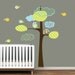 Vinyl Wall Decal Tree with Owls Birds Children Nursery Decals