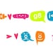 Texting Bubbles Reusable Fabric Wall Decals by Pop & Lolli